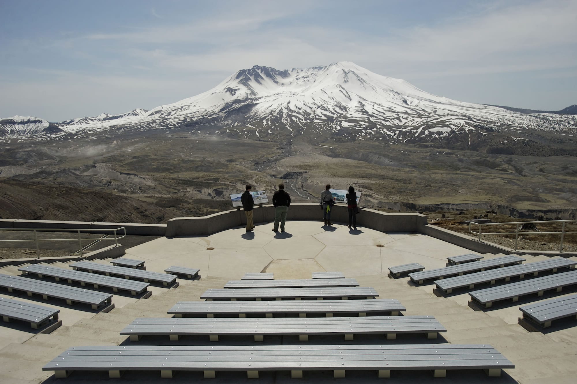 The amphitheater at the Johnston Ridge Observatory in 2012, when it opened for public use.