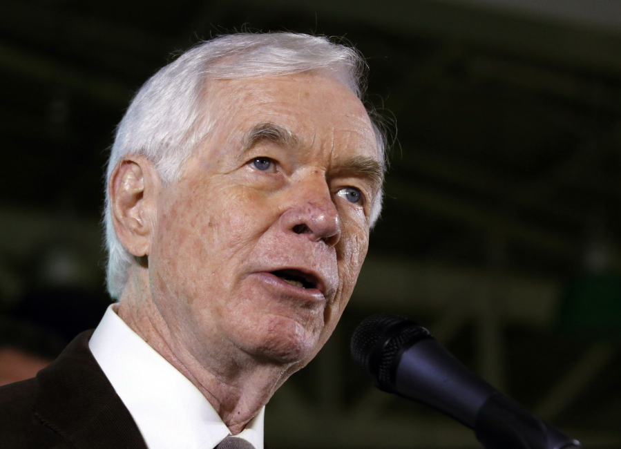 Sen. Thad Cochran, R-Miss., 79, returned to Washington Tuesday after having been absent for a month due to illness.