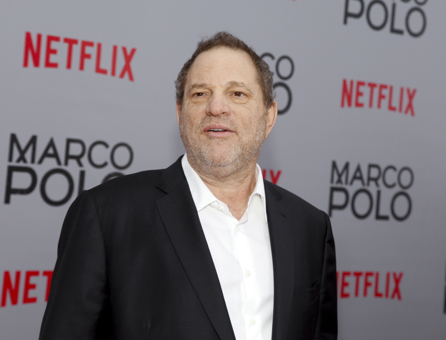 Harvey Weinstein attends the season premiere of the Netflix series “Marco Polo” in New York in 2014. Weinstein faces multiple allegations of sexual abuse and harassment from some of the biggest names in Hollywood.