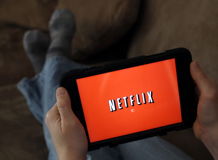 Netflix loads on a tablet.