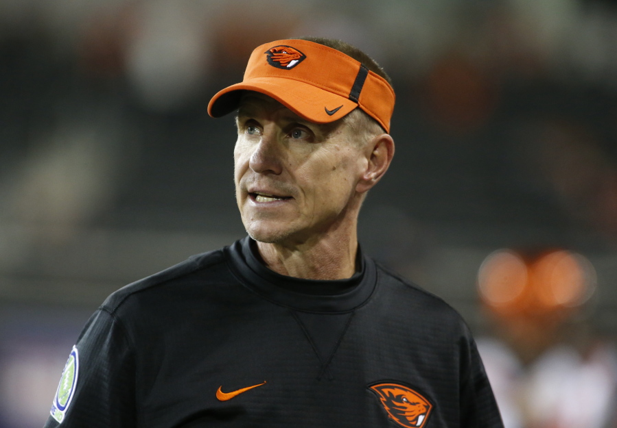 Oregon State coach Gary Andersen and the school have mutually agreed to part ways, effective immediately, with the Beavers off to a 1-5 start. The school announced the split in a news release Monday, Oct. 9, 2017, two days after a 38-10 loss at Southern California. (AP Photo/Timothy J.
