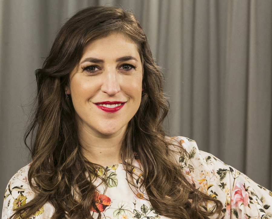 Actress and author Mayim Bialik poses for a photo in Los Angeles. In a Facebook Live interview with The New York Times on Oct. 16, 2017, Bialik discussed a recent opinion piece that drew accusations that she was blaming accusers of Harvey Weinstein.