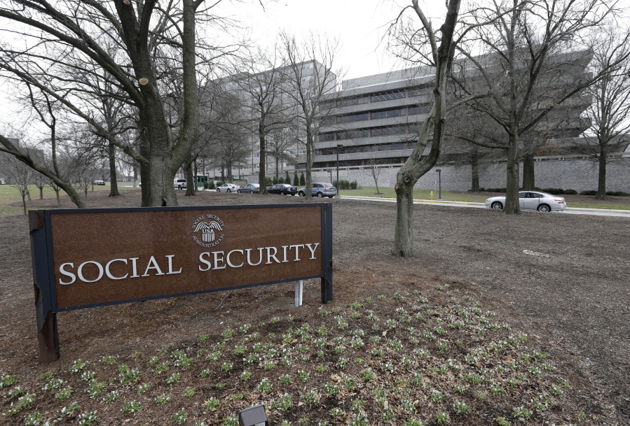 The Social Security Administration’s main campus is seen in Woodlawn, Md. Millions of Social Security recipients and other retirees can expect another small increase in benefits in 2018. Preliminary figures suggest an increase of around 2 percent. That would mean an extra $25 a month for the average beneficiary. The Social Security Administration is scheduled to announce the cost-of-living adjustment on Oct. 13.