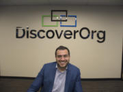 DiscoverOrg CEO Henry Schuck, whose company is one of the fastest growing in the county, is pictured in his downtown office. The CEO says he hopes to lead the company to go public in a few years.