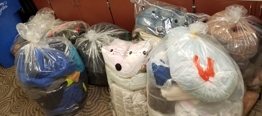 Washougal: As part of their Year of Giving campaign, Clark County employees spent October collecting blankets, hats, gloves, mittens, socks and gently used or new jackets, which were donated to Refuel Washougal, a community coalition that provides meals and other items to local residents.