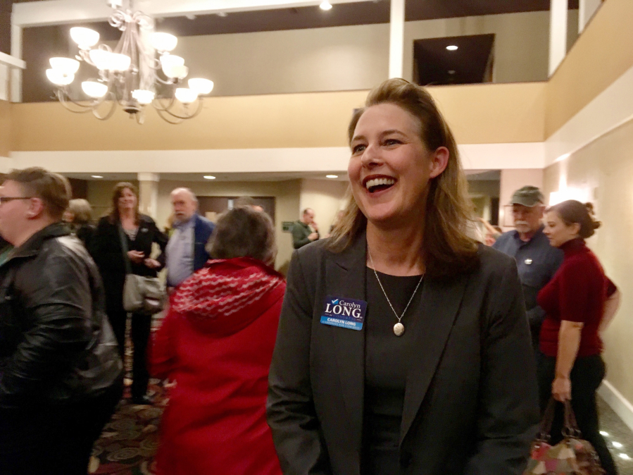 Democrat Carolyn Long announces her candidacy for U.S. Representative in the 3rd Congressional District. The seat is now held by Republican Jaime Herrera Beutler.