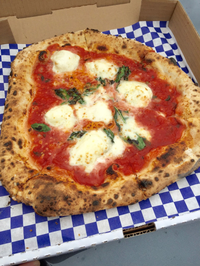 The margherita pizza from Pizzeria La Sorrentina at Hazel Dell Commons is so good, it’s hard to put into words.