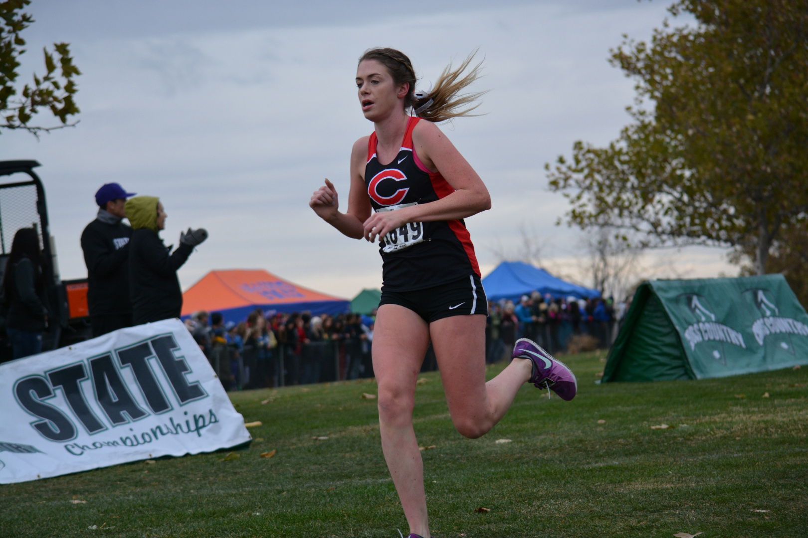 Emma Jenkins of Camas placed fourth at the 4A state cross country championships on Saturday, Nov. 4, 2017 at Pasco.