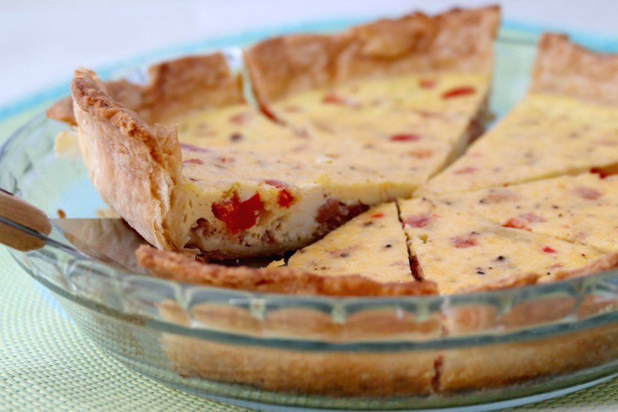 Sausage, Pepper and Onion Quiche (Hillary Levin/St.