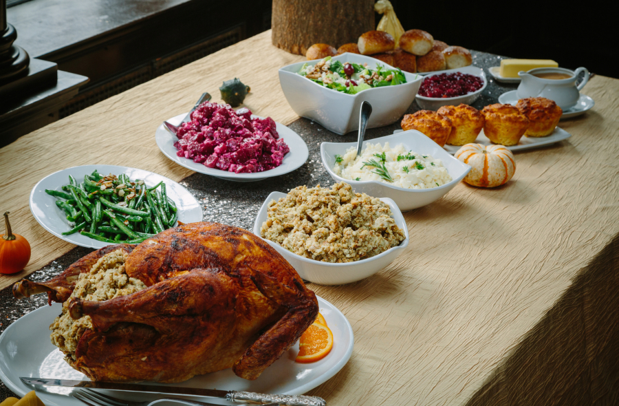 Each and every item needs to stand out when setting a Thanksgiving table.