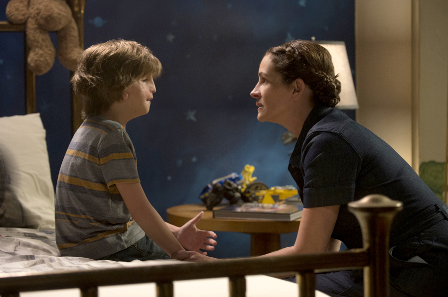 Jacob Tremblay and Julia Roberts star in “Wonder.” Dale Robinette/Lionsgate