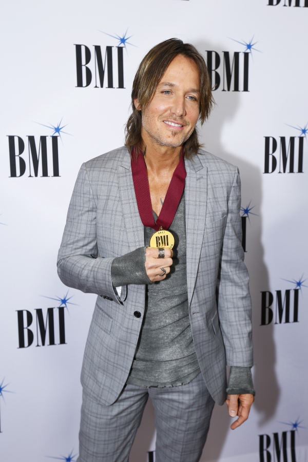 Keith Urban arrives at the BMI Awards at BMI Nashville on Nov. 7 in Nashville, Tenn.