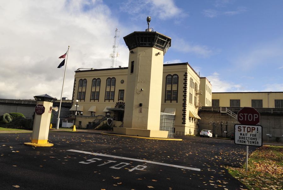 The Oregon State Penitentiary, in Salem, Ore. An Oregon woman was sentenced to two years in federal prison Tuesday on a drug conspiracy charge after her inmate boyfriend died from a meth-laden kiss at the Oregon State Penitentiary after a 2016 prison visit.