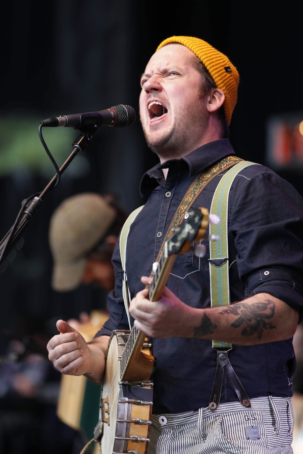 Isaac Brock, singer for Modest Mouse, performs in 2010 in Mountain View, Calif.