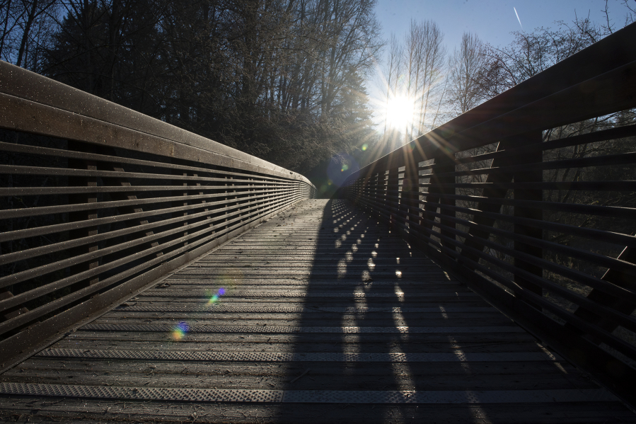 A new pedestrian bridge connecting Washington State University Vancouver and Pleasant Valley Community Park was built in 2014, with an added multi-use pathway along the north side of Northeast Salmon Creek Avenue in 2015.