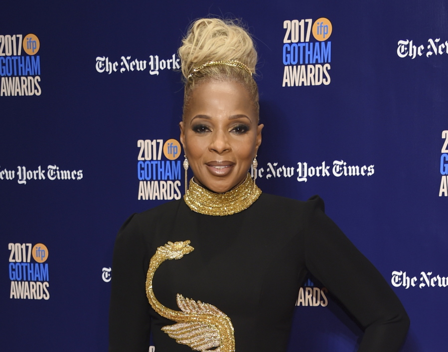 Mary J. Blige arrives Nov. 27 at the 27th annual Independent Film Project’s Gotham Awards in New York.