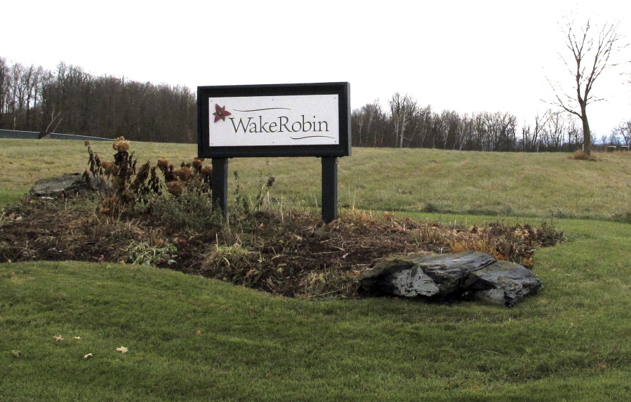A sign marks the entrance to the Wake Robin retirement community Wednesday in Shelburne, Vt. Vermont State Police and FBI said they were investigating the source of the deadly toxin ricin that was found at the retirement community. A Wake Robin spokeswoman said residents were safe.