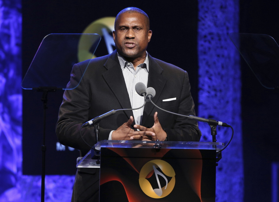 Tavis Smiley appears in 2016 at the 33rd annual ASCAP Pop Music Awards in Los Angeles. PBS says it has suspended distribution of Smiley’s talk show after an independent investigation uncovered “multiple, credible allegations” of misconduct by its host.
