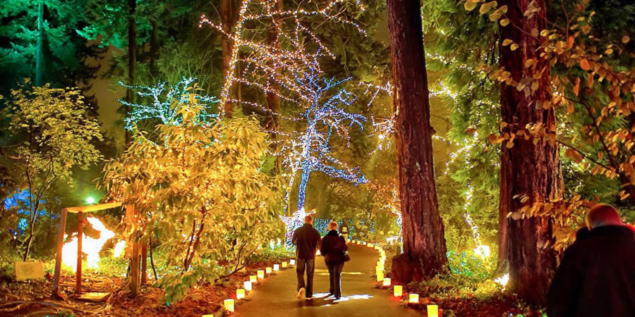 The Grotto’s Christmas Festival of Lights features holiday light displays, outdoor caroling, indoor choral concerts and more through Dec. 30 at The Grotto in Portland.