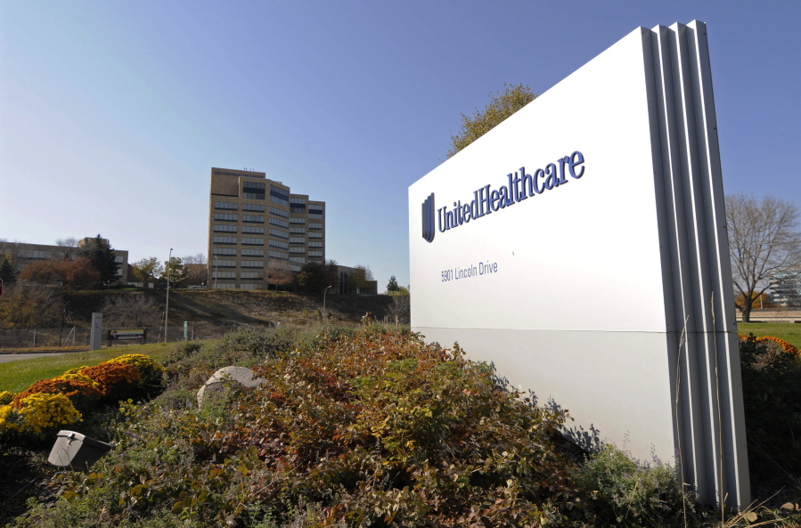 FILE - This Tuesday, Oct. 16, 2012, file photo, shows a portion of the UnitedHealth Group Inc.’s campus in Minnetonka, Minn. UnitedHealth Group Inc. said Wednesday, Dec. 6, 2017, that its Optum segment will buy the DaVita Medical Group from DaVita Inc. in a cash deal expected to close next year.