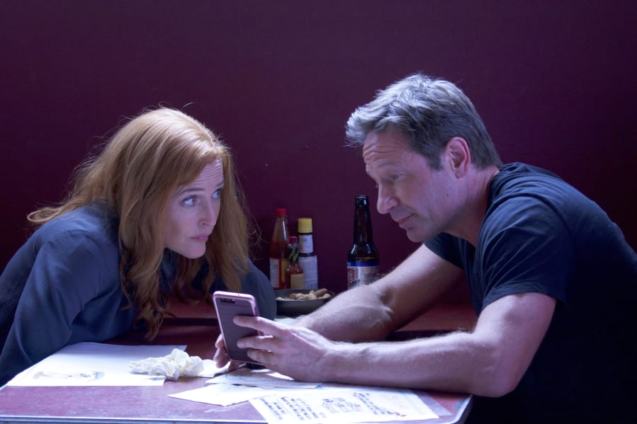 Gillian Anderson and David Duchovny in an episode of “The X-Files.” Shane Harvey/Fox