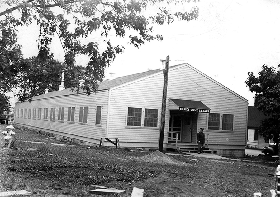 The Army finance office just after it was built in 1941 at Vancouver Barracks.