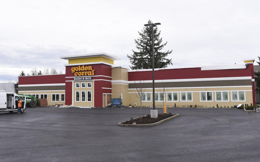 The first Golden Corral in the Vancouver-Portland metropolitan area could open in mid-February, franchise owner Ramsey Zawideh said.