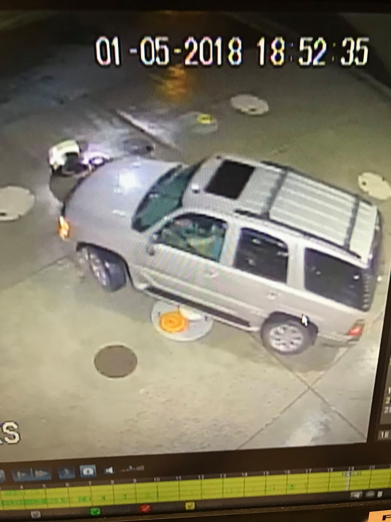 The Clark County Sheriff's Office says a man driving this SUV struck and ran over a Fred Meyer gas station employee off Highway 99 on Jan. 5.