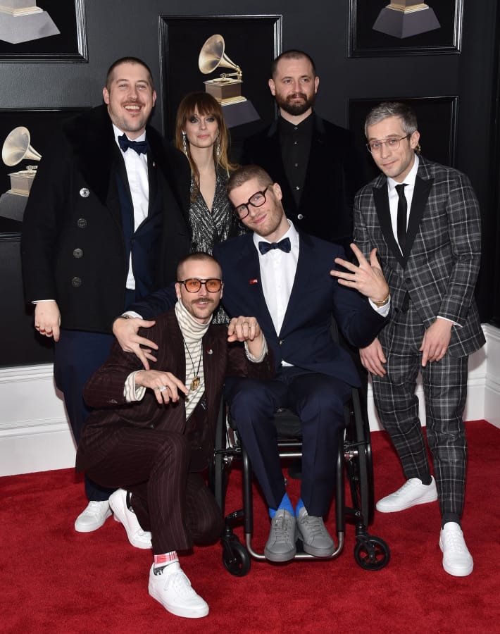 Portugal. The Man attends the 60th Annual Grammy Awards on Jan. 28 at Madison Square Garden in New York City.