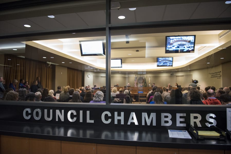 The Vancouver City Council holds its first meeting of the year Jan. 8 at City Hall.