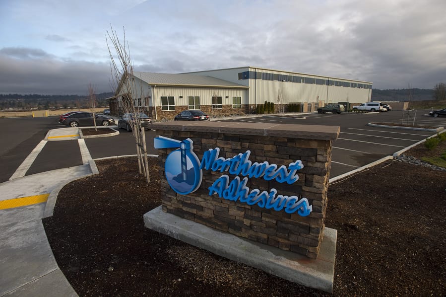 Northwest Adhesives is one of a handful of businesses that own land at the Steigerwald Commerce Center.