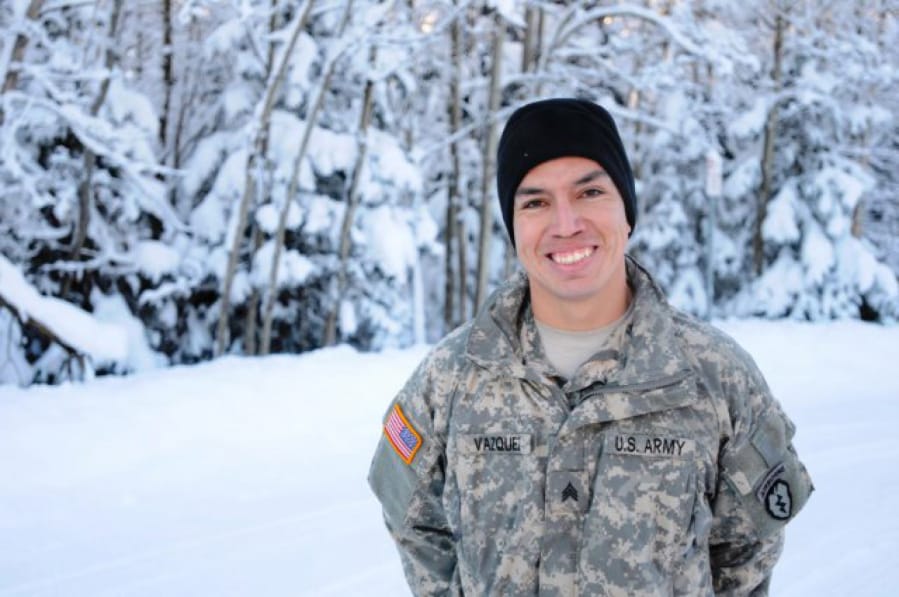 Oscar Vasquez, who served two tours in Afghanistan, will speak at Washington State University Vancouver on Feb. 22.