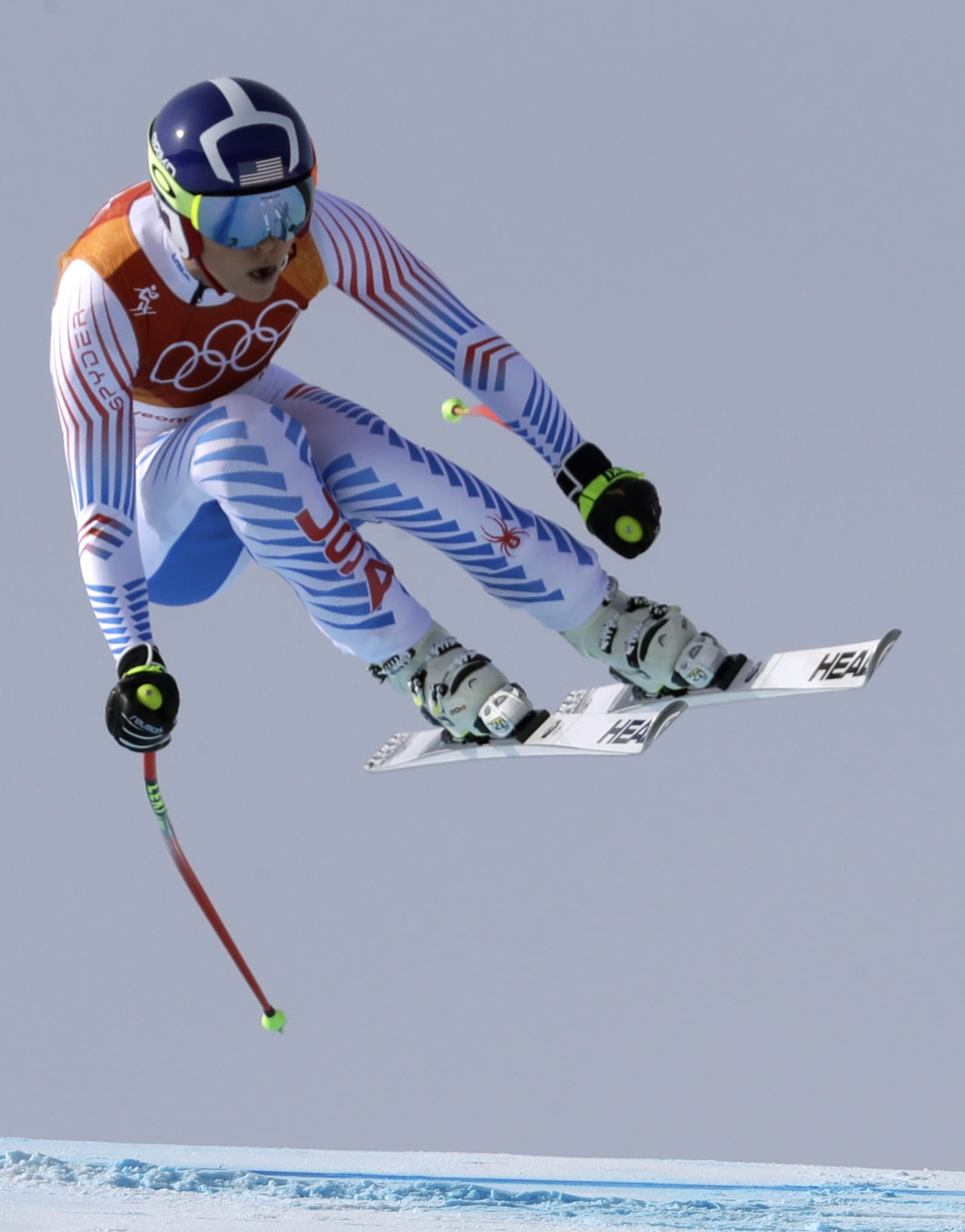 United States' Lindsey Vonn competes in the women's downhill at the 2018 Winter Olympics in Jeongseon, South Korea, Wednesday, Feb. 21, 2018.