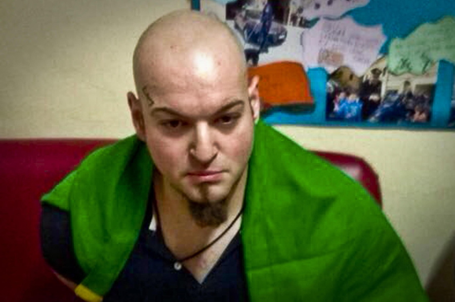 A picture showing a man identified by the Italian Carabinieri, paramilitary police, as Luca Traini, who is accused of having shot with a firearm to several people in Macerata, Italy, Saturday. A lone gunman opened fire on foreigners in drive-by shootings in a central Italian city, wounding an undisclosed number of people Saturday morning before being arrested, police said. The suspect’s motive wasn’t immediately clear, but the city of Macerata is still reeling from the gruesome killing of a young Italian woman this week, allegedly at the hands of a Nigerian immigrant.