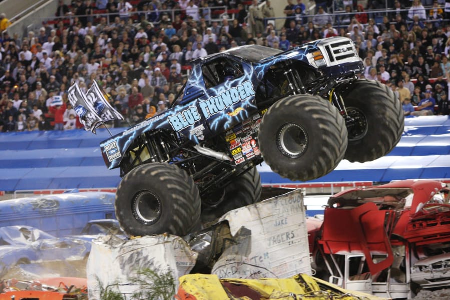 The Monster Jam Triple Threat Series stops at the Rose Garden at the Moda Center in Portland.