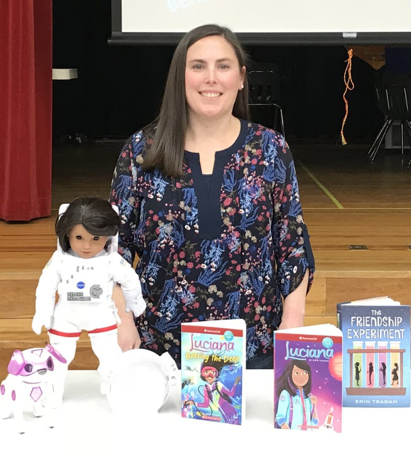 Erin Teagan is the author of an American Girl series about Luciana, an 11-year-old who wants to be an astronaut.