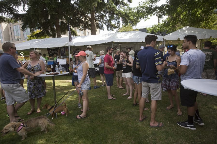 The Vancouver Brewfest in Esther Short Park in downtown Vancouver is one of spring’s first local brewfests.
