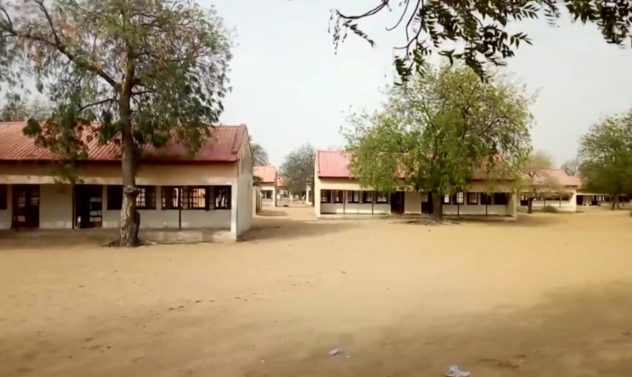 The exterior of Government Girls Science and Tech College in Dapchi, Yobe State, Nigeria. As a painful debate about school safety rages in the U.S., President Donald Trump’s proposal to put more guns in schools carries echoes of the questions being asked in the northeast Nigeria. Determined to do something, the government has deployed armed guards to schools as parents debate the merits of giving guns to teachers themselves.
