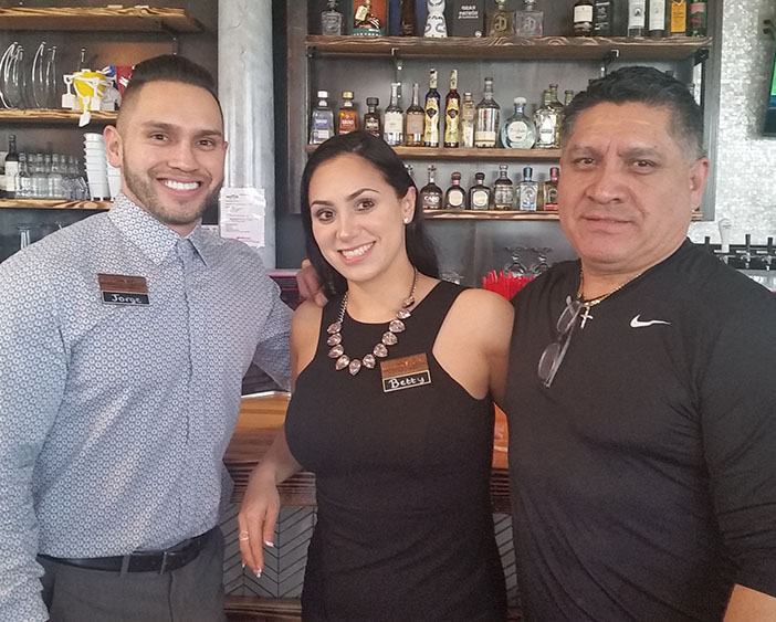<strong>From left:</strong> Co-owners Jorge Castro and Betty Cantu, and their father Jose Castro.