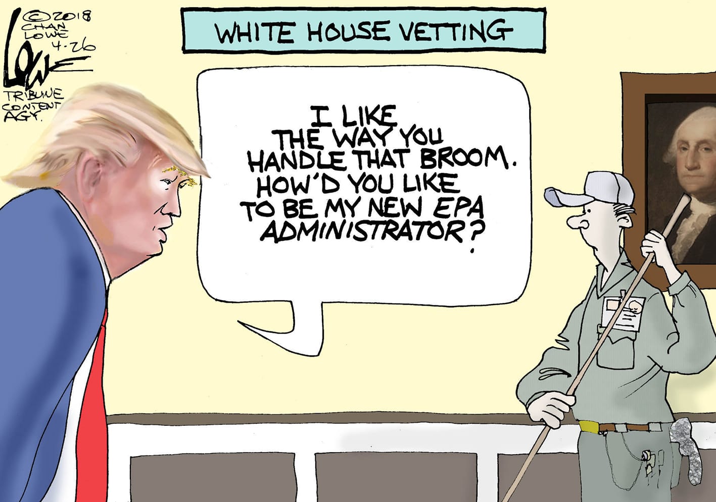 April 28: White House Vetting