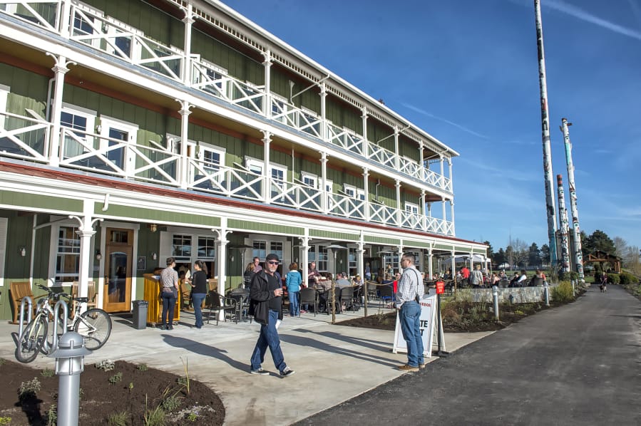 The Kalama Harbor Lodge, the newest construction along the riverfront trail in Kalama, is now open for business.
