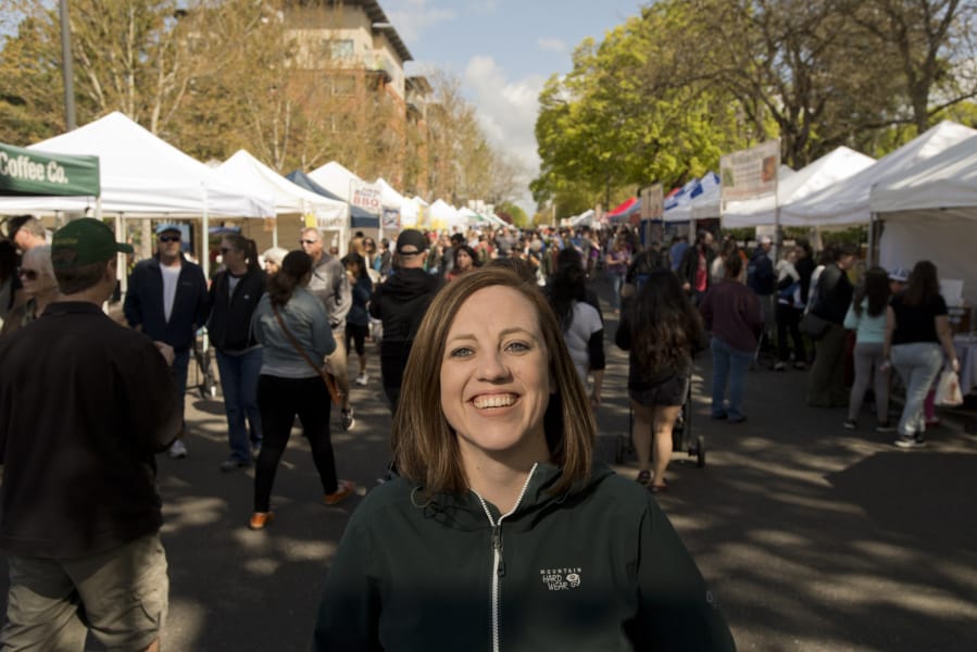 Erin Timmerman joined the Vancouver Farmers Market staff eight years ago and is the director of operations. She spends about 33 weekends throughout the year interacting with vendors and community members. James Rexroad for The Columbian.