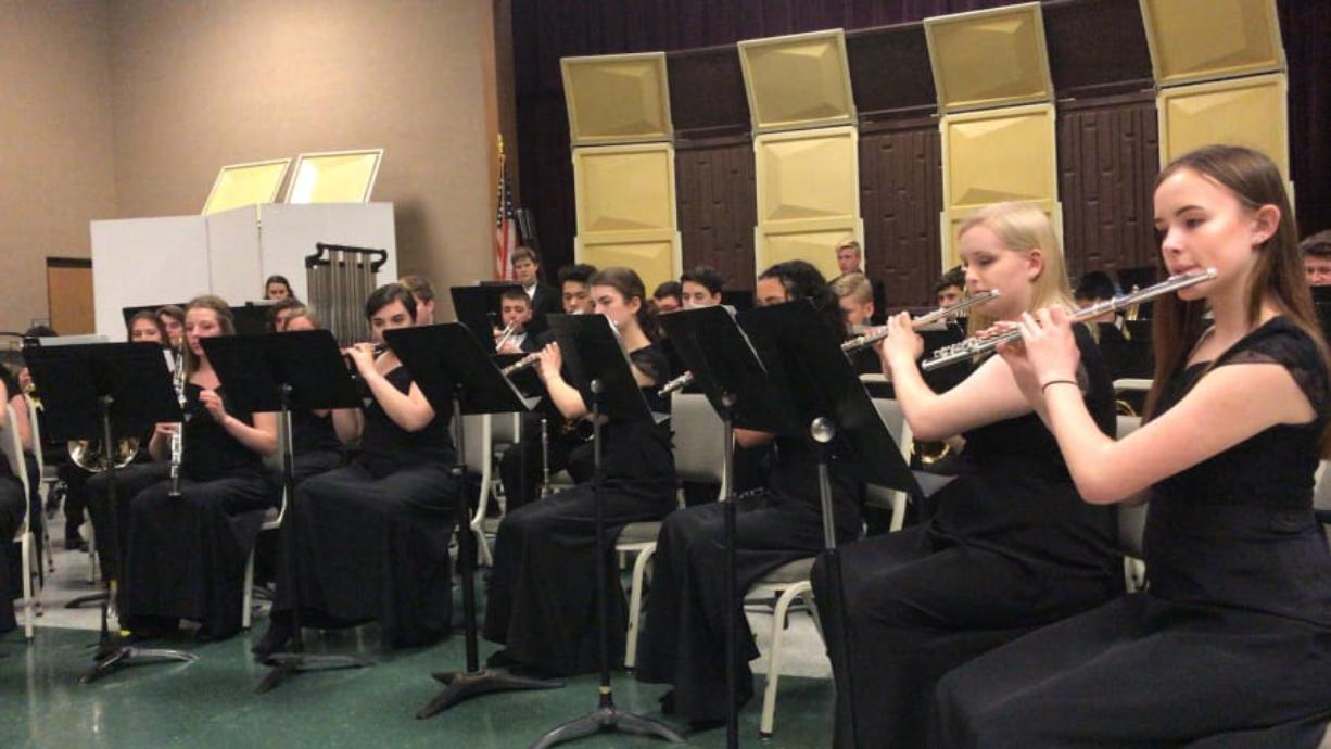 Brush Prairie: The Hockinson High School wind ensemble received a gold medal at the Columbia Basin College Band Festival in Pasco.