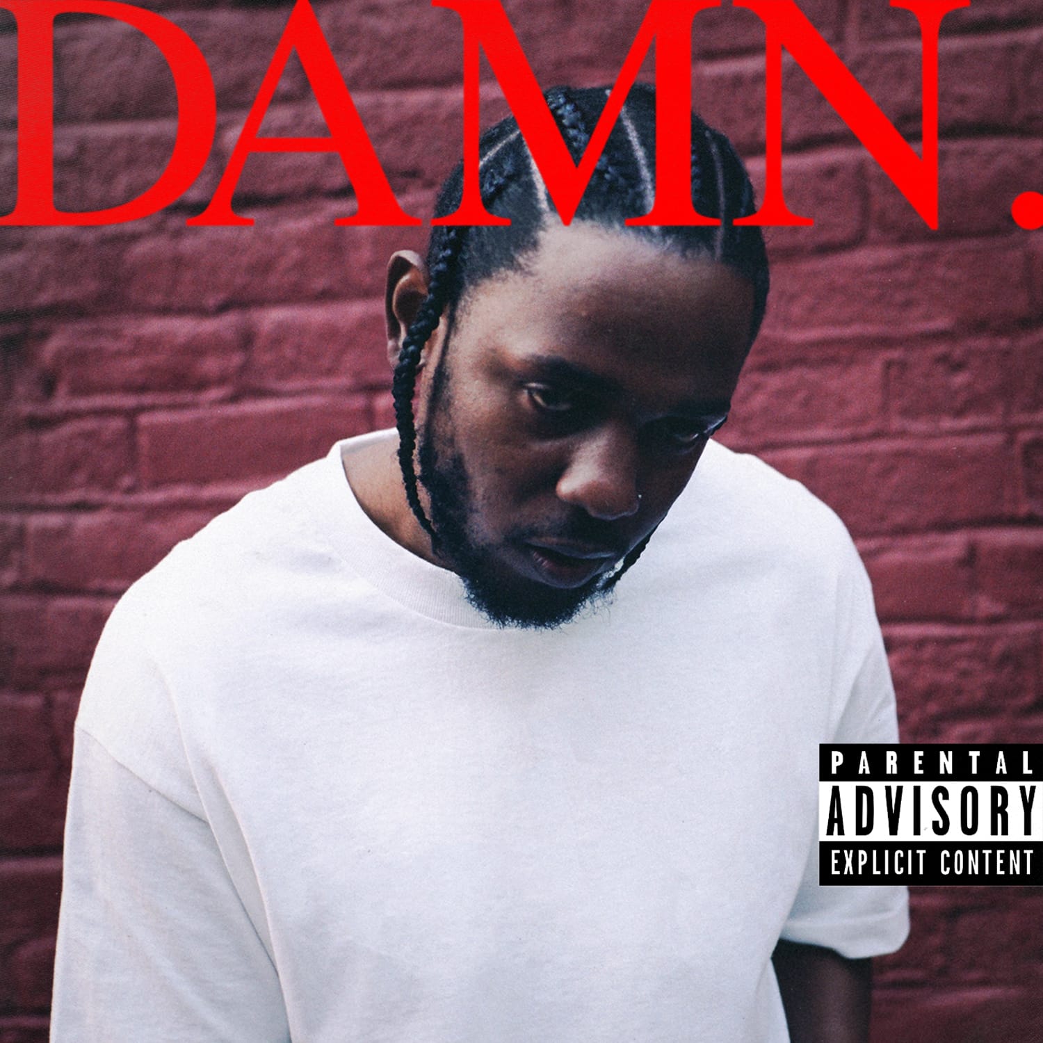 This cover image released by Interscope Records shows "Damn." by Kendrick Lamar. On Monday, April 16, 2018, Lamar won the Pulitzer Prize for music for his album.