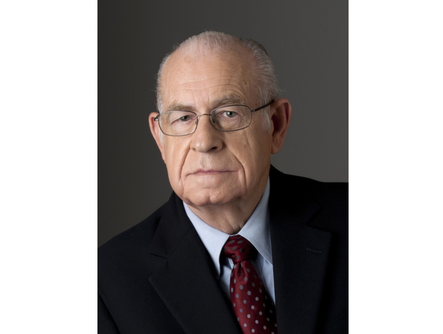 This 2010 image released by NPR shows newscaster Carl Kasell. Kasell, a signature voice of NPR who brought his gravitas to "Morning Edition" and later his wit to "Wait, Wait ... Don’t Tell Me!" died, Tuesday, April 17, 2018, of complications from Alzheimer’s disease in Potomac, Md. He was 84.