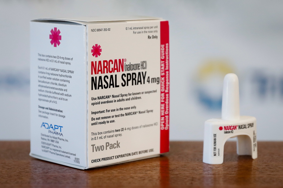 Narcan is the brand name for naloxone, which can restore an overdose victim’s breathing.