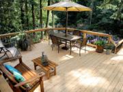 If landscaping isn’t an option, a deck
makes a great ground cover.
