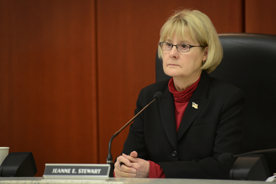 Clark County Councilor Jeanne Stewart voted against an ordinance in December 2014 that would have cemented county departments in advance of a new charter.