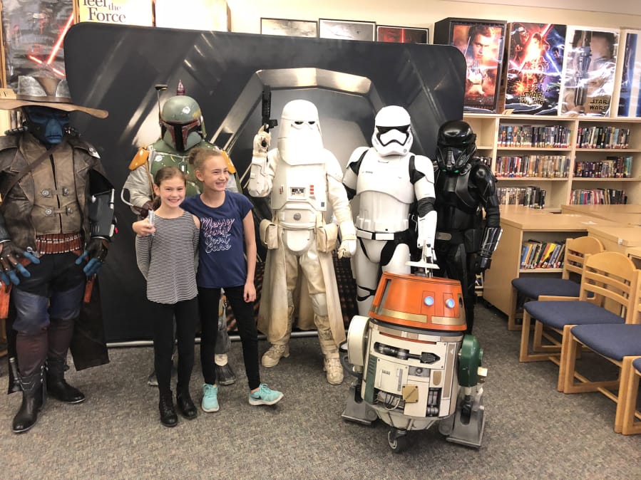 East Vancouver: Shahala Middle School’s “May the Fourth Be With You” event promoted reading and “Star Wars” by bringing in volunteers dressed up as characters from the film series, and letting kids play games, compete in trivia and putting out “Star Wars” books around the school library.