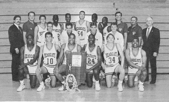 Picture of the 1988 Indiana high school basketball state champions from Muncie Central.